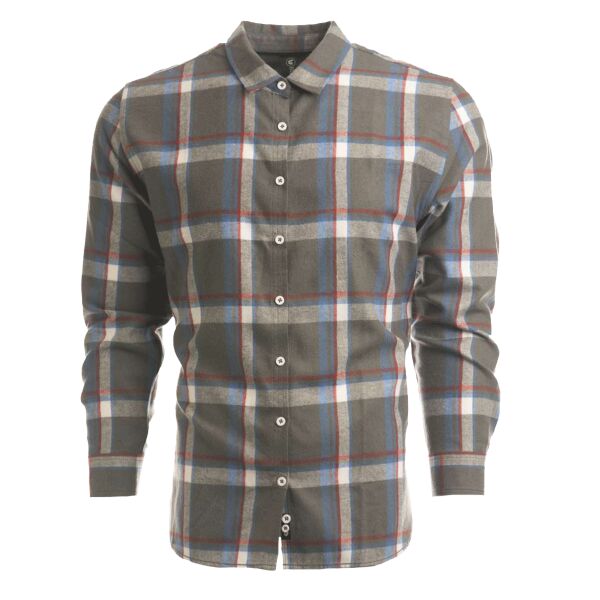 Ladies' Yarn-Dyed Long Sleeve Plaid Flannel Shirt Thumbnail