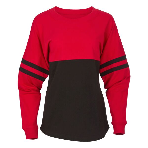 Ladies' Oversized Pom Pom Jersey Fleece Thumbnail