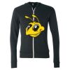 Unisex Triblend Lightweight Full-Zip Hooded Long Sleeve Tee Thumbnail