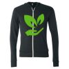 Unisex Triblend Lightweight Full-Zip Hooded Long Sleeve Tee Thumbnail